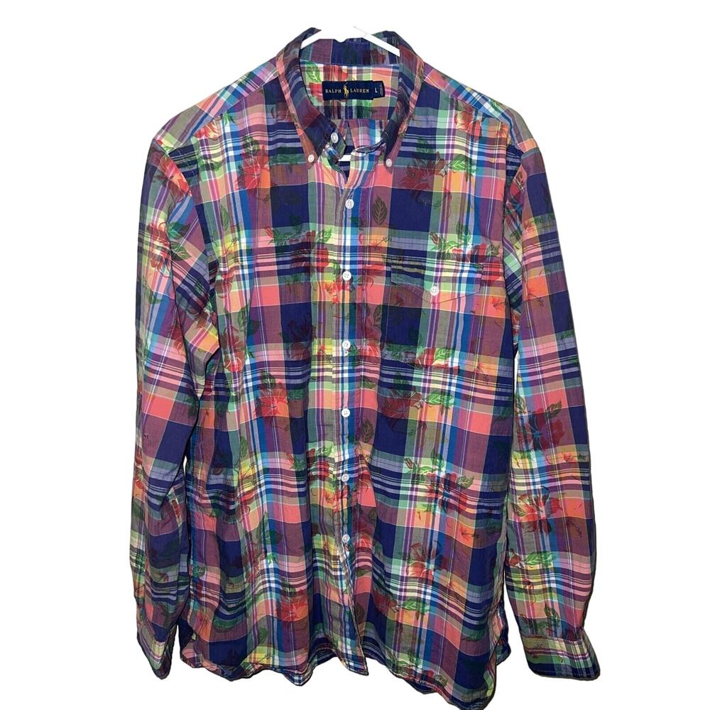Polo by Ralph Lauren Multicolor Plaid Casual Button Down Shirt